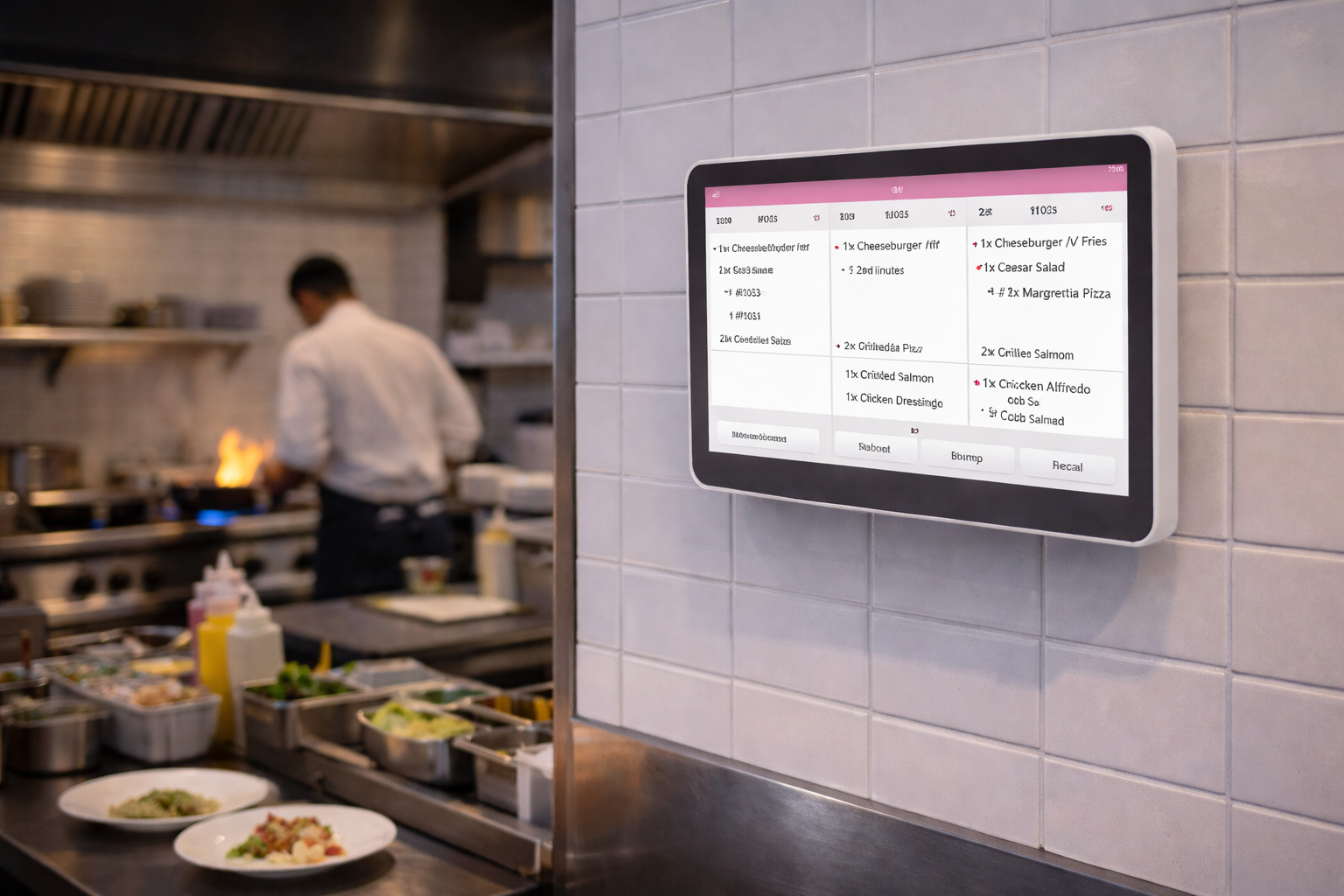 Kitchen KDS & Printer Scenario